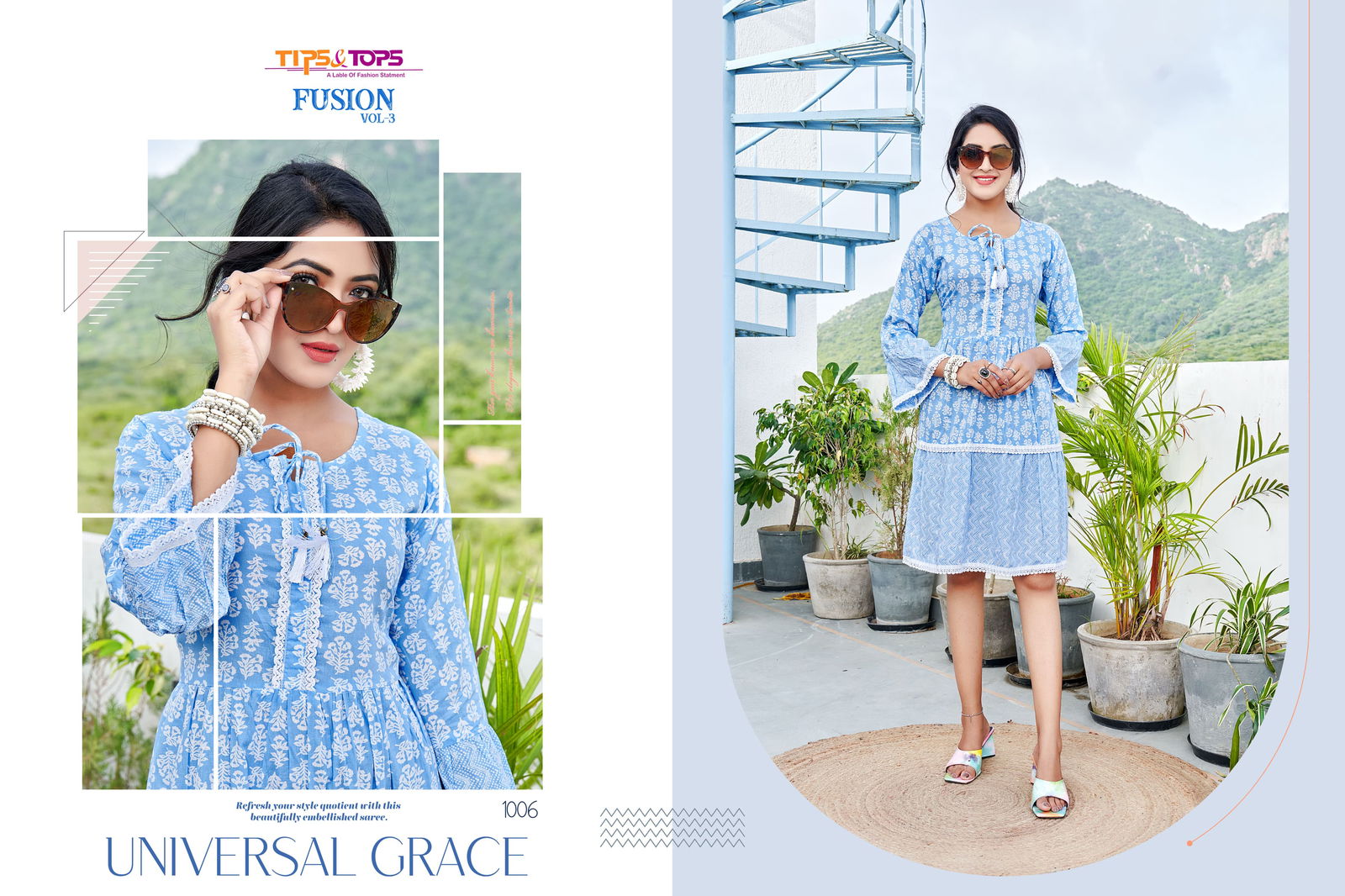 Tips And Tops Fusion Vol 3 Short Designer Kurtis Catalog
